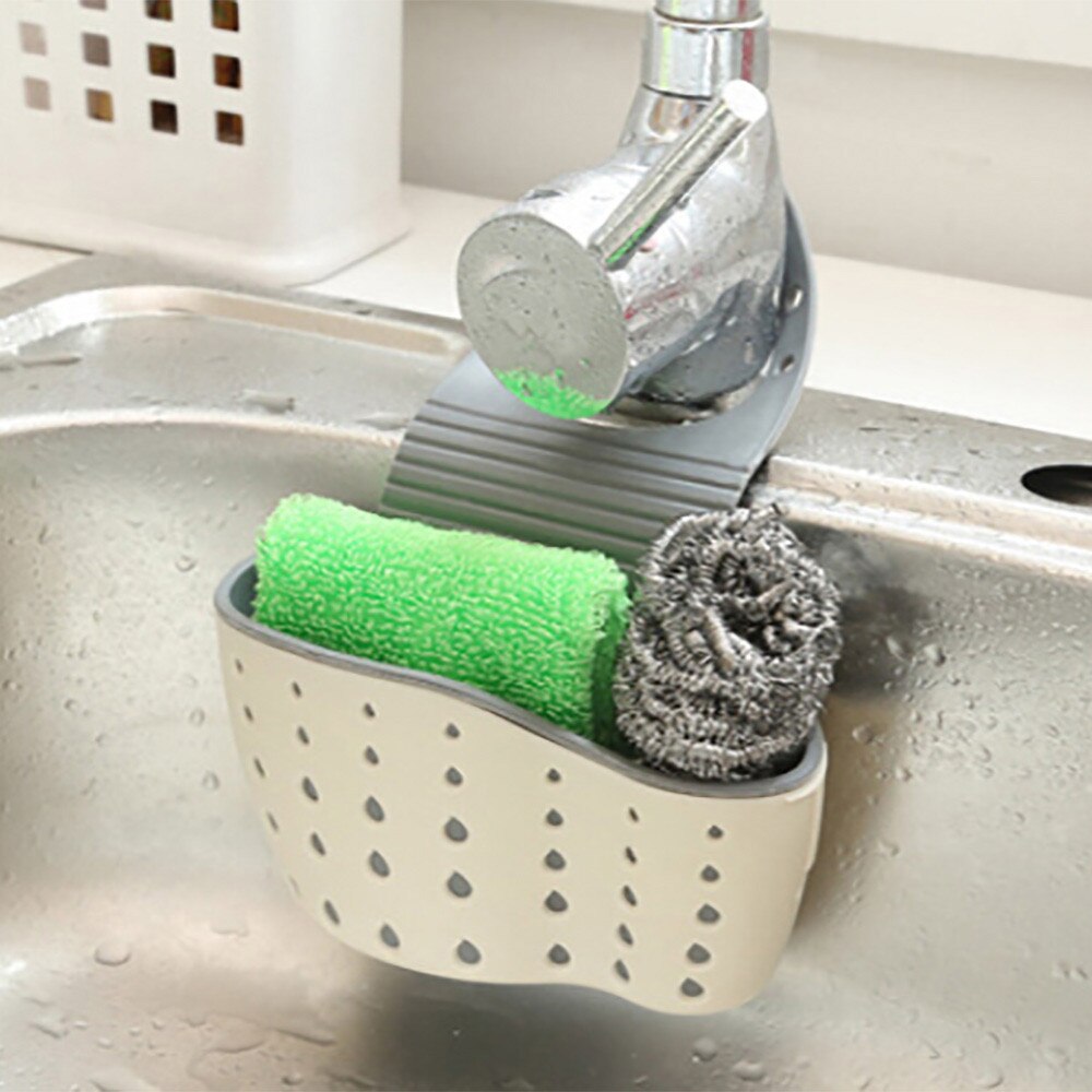 Keuken Spons Afvoer Houder PP + rubber Wc Zeep Plank Organisator Spons Opbergrek Mand Wassen Doek Gereedschap Opslag Ondersteuning