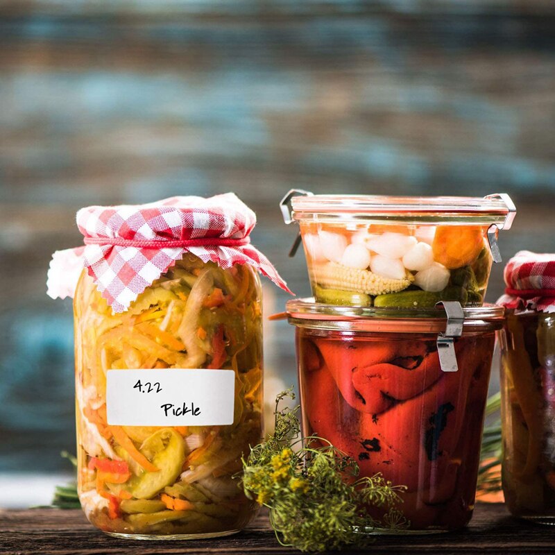 Removable Freezer Labels 1 x 3 Inch Food Storage Stickers Refrigerator Freezer Paper Labels (Blank White)