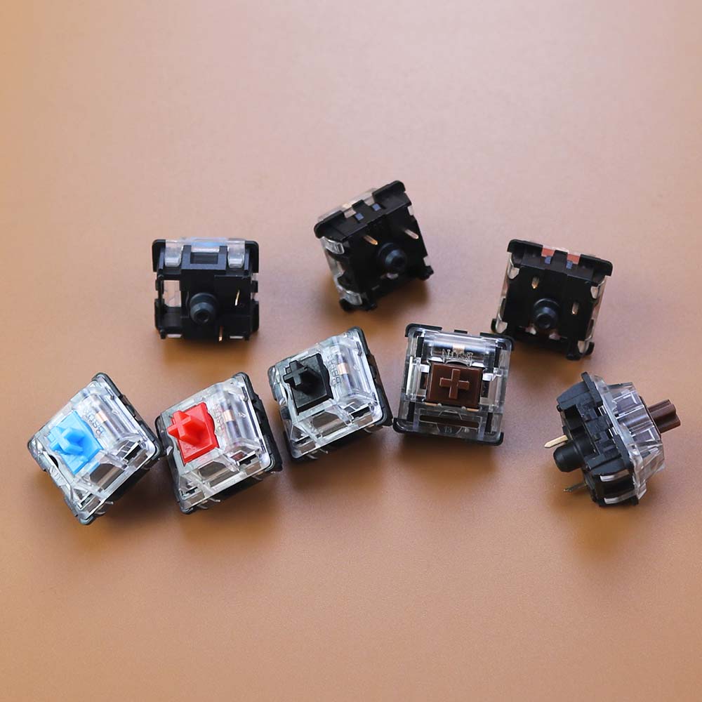Outemu Schakelaar Voor Keyboard 3pin Lineaire Tactiele Clicky Stille Schakelaars Voor Mechanische Toetsenborden Grijs Zwart Rood Blauw Gaming Switch