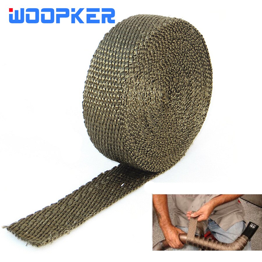 Pack chauffant en titane, 5cm X 5m, couleur or foncé, pièce de rechange pour tuyau de descente de voiture