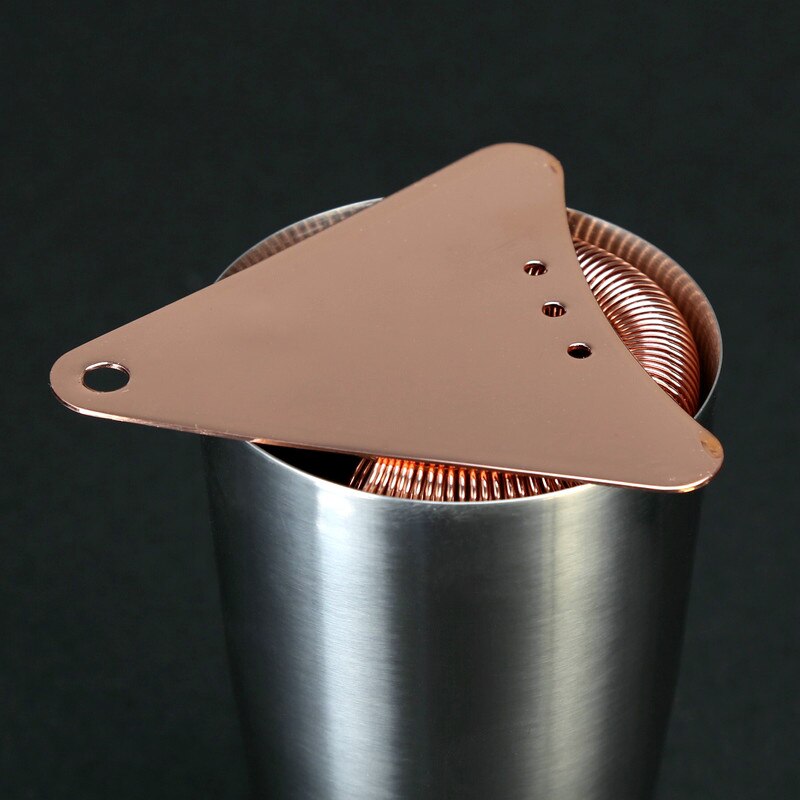 Filtro Triangular de acero inoxidable para coctelería, utensilio para Bar de barman, para coctelera, hielo