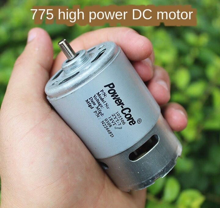 775 Motor Double-Ball Bearing High Speed Large Torque DC Motor Motor Blow Dryer Motor 12V24V