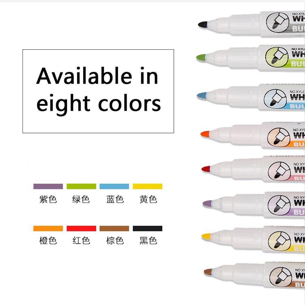 1 PC School Classroom Supplies Magnetic Erasable Whiteboard Pages Pens Dry Drawing Pen Children's Board Markers Eraser Mark E9G7
