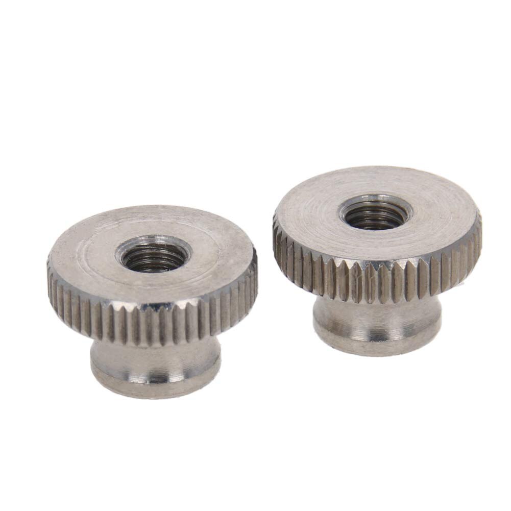Moleté écrous - M5 Rond Boutons avec Coller 304 nox Acer - 2 Pcs | eBay