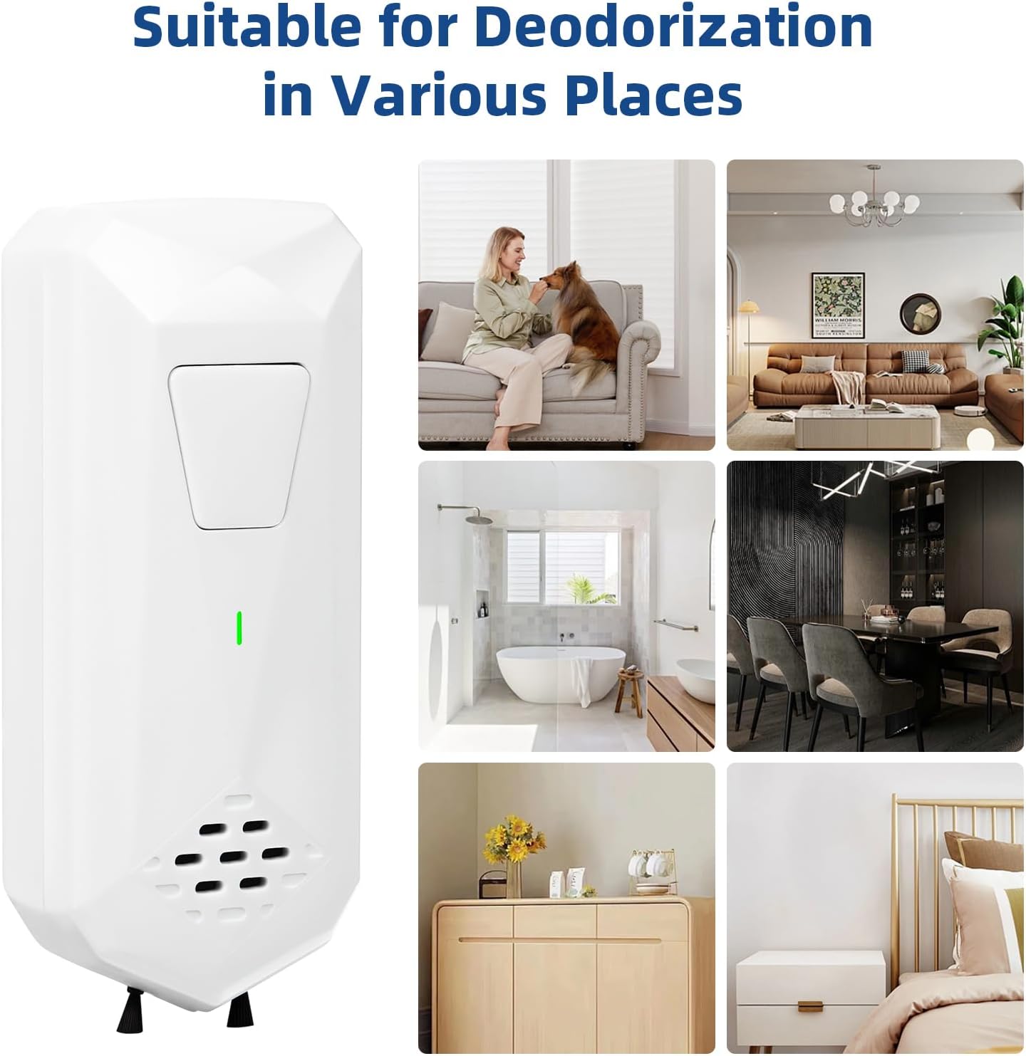 Luftionisatoren für Zuhause, Negativ-Ionen-Generator, leiser Lufterfrischer für Schlafzimmer, Büro, Küche, Plug-in-Mini-Luftreiniger
