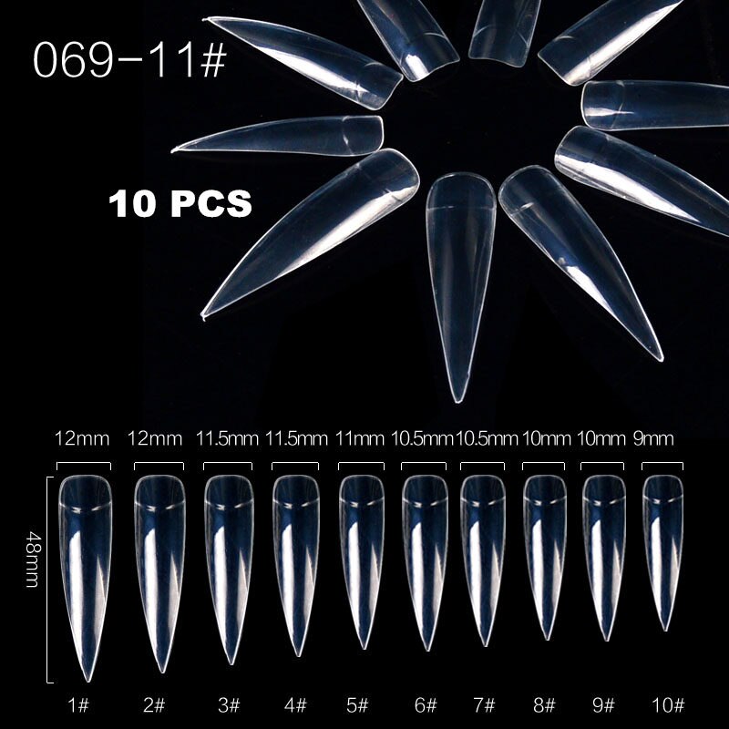 Tips voor valse nagels kleurenkaart oefendisplay gereedschap transparante witte gesp ring manicure nagelkunst gereedschap: 069-11