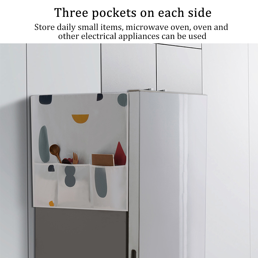 Støvdæksler køleskabsdæksler med lommeblomster form vandtæt vandtæt vaskemaskine støvovertræk rengøringsindretning til hjemmet