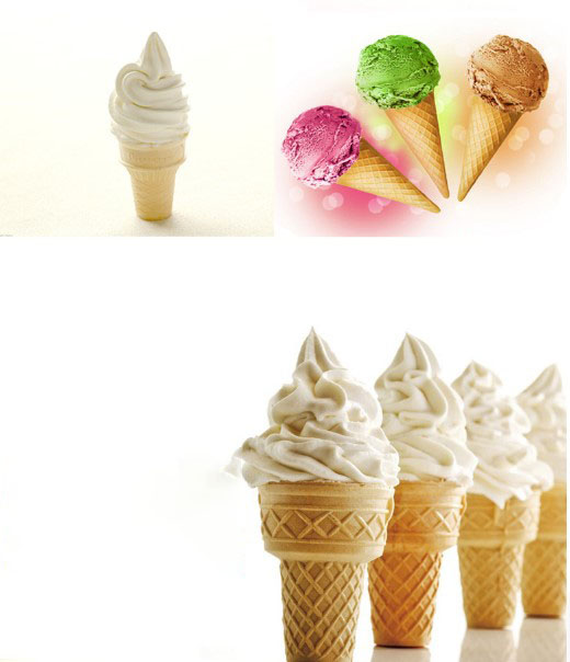 10PCS/SET ice cream wafer Cone soft flat cup holder pre-cut Children's Auxiliary food accessories Food Accessories