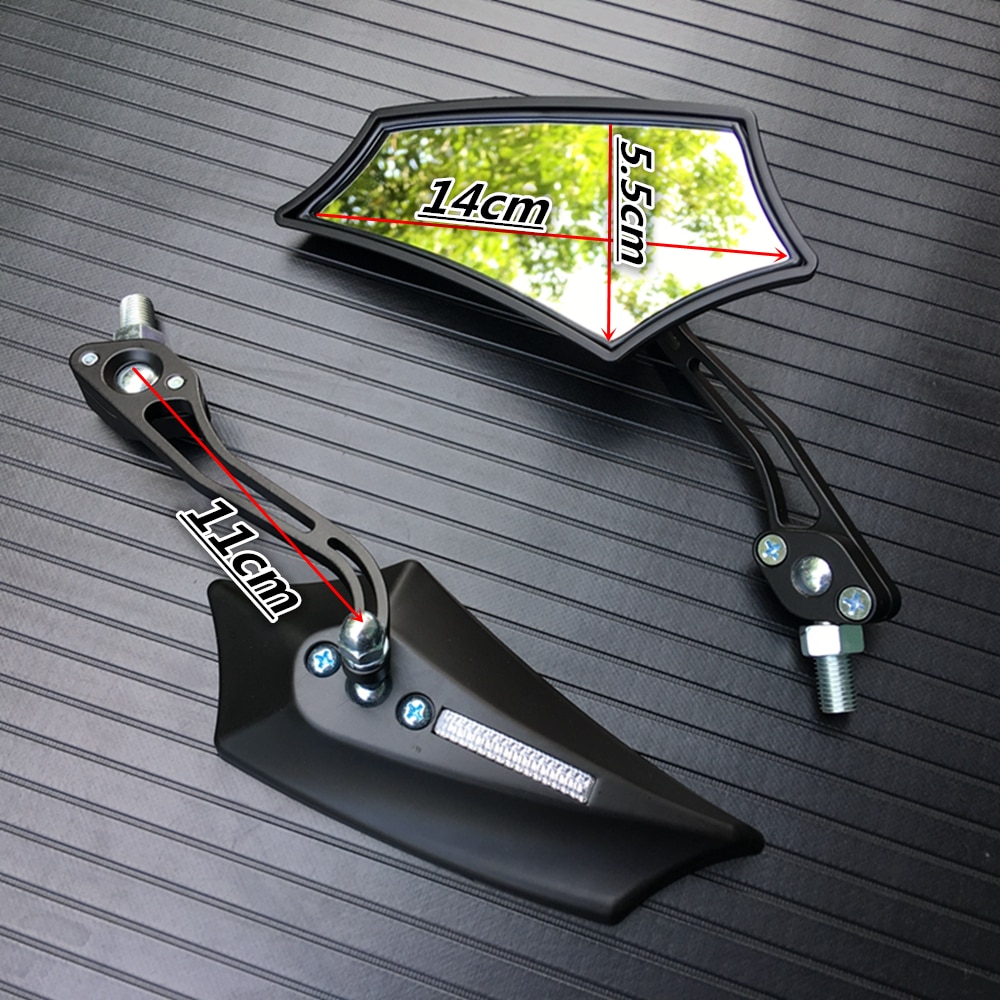 8 Kleuren Moto Rbike Moto Rcycle Achteruitkijkspiegel Moto Accessoires Unviersal 8Mm 10Mm Scooter Spiegel Moto Cross achteruitkijkspiegel