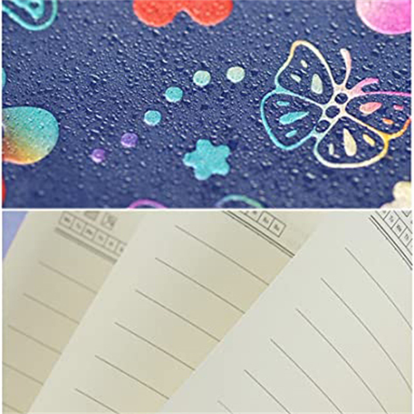 Diary Notebook with Lock Faux Leather Binding with Beautiful Floral Pattern Notebook A5 Size Travel for Girls and Boys