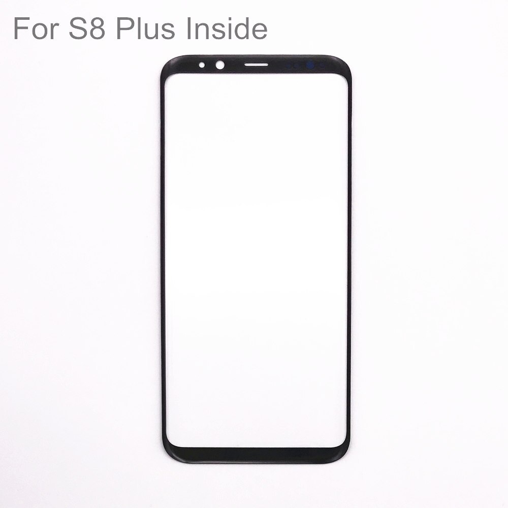 Lcd frontglaspanel för samsung galaxy  s8 s9 plus display extern pekskärm yttre linsbyte självhäftande pad verktyg