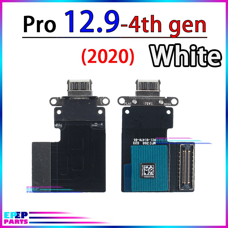 Cable de puerto de carga conector Dock para Ipad Pro 9,7 10,5 11 12,9 Módulo de placa flexible de cargador: Pro12.9 2020 4th W