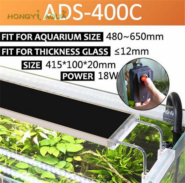 1 stuk aluminium aquarium LED verlichting aquarium plant LED verlichting licht aquarium lampen LED beugel lichten SUNSUN ADSseries: ADS-400C