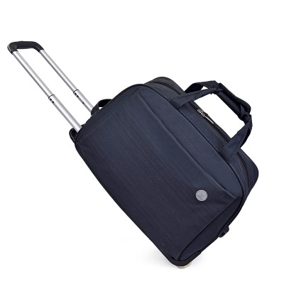 Ladies / Men's Trolley Luggage Rolling Suitcase Casual Stripe Rolling Case Wheeled Travel Bag Wheeled Luggage Suitcase: dark blue