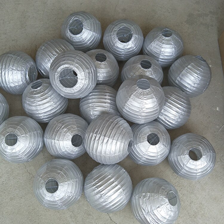 10 stks/partij Goud/Zilver Papier Lantaarn 4 ''6'' 8 "10" 12 "14" 16 "Birthday Party Wedding Decor Ambachtelijke DIY Lampion Lantaarns