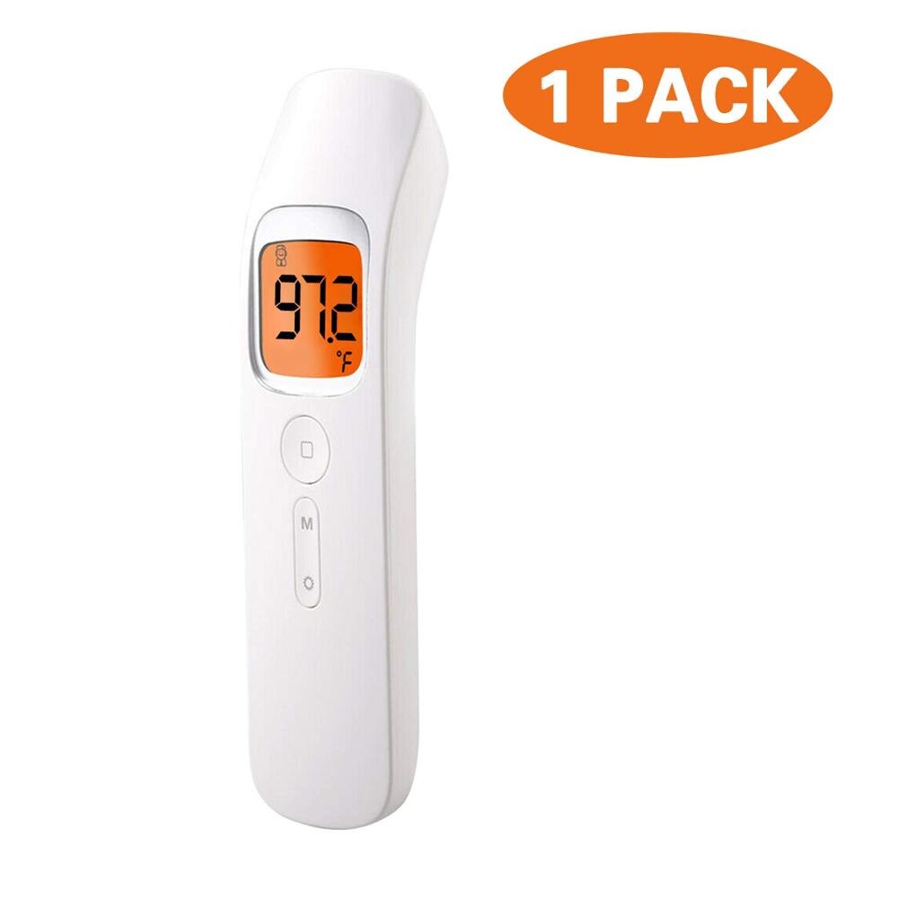 Berøringsfri kropstermometer pande digital infrarød termometer bærbar berøringsfri baby / voksen temperatur: 1 pakke termometer