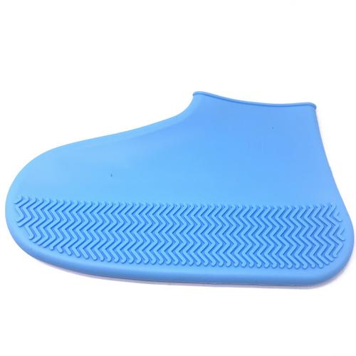 Outdoor binnenzool waterdichte siliconen schoen cover kinderen volwassen waterdichte antislip draagbare siliconen regen binnenzool: Blauw / 37