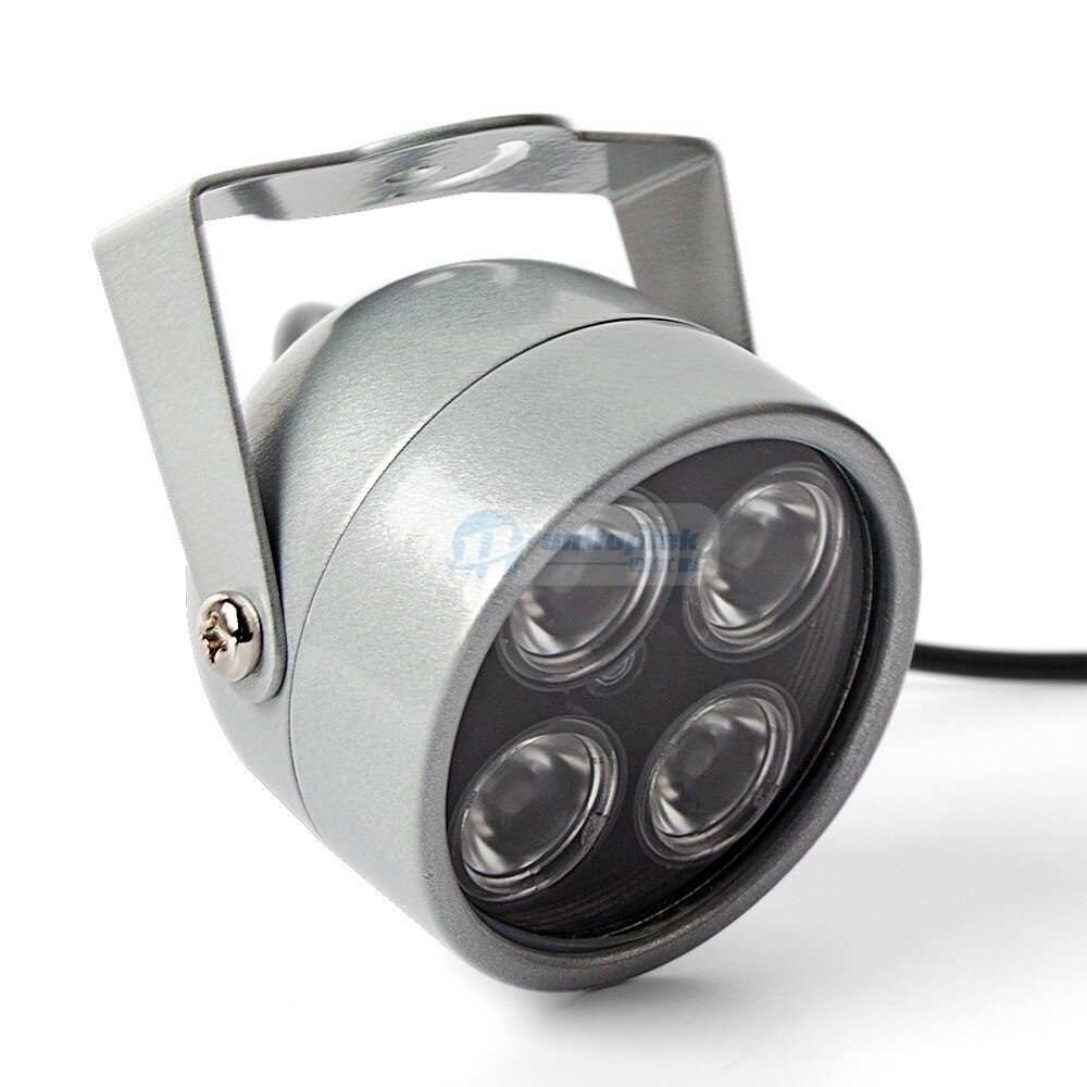 4 IR LED Infrared Illuminator Light IR Night Vision For CCTV Security Cameras Fill Lighting Metal Gray Dome Waterproof