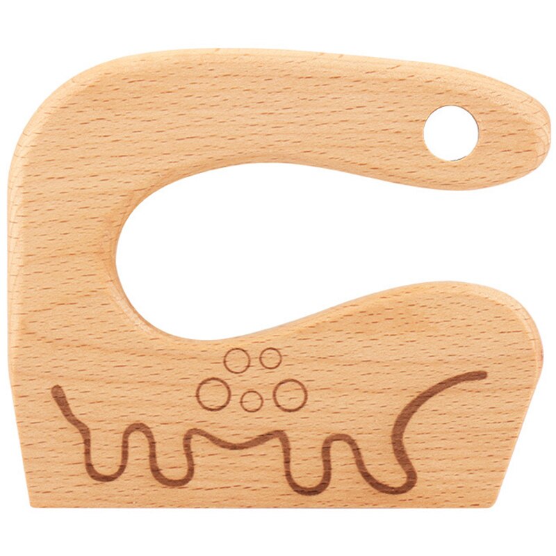 Wooden Kids Kitchen Tools Children's Safe Knives Kids Junior Cooking Utensils for Cooking Cutting Veggies Fruits NOV99: E