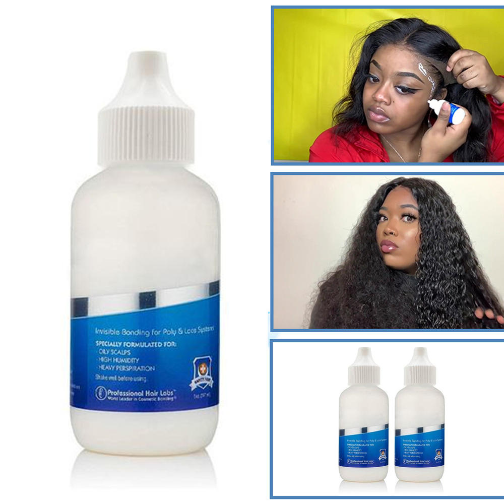 Colle pour perruque Lace Front Wig à forte tenue, imperméable, adhésif de remplacement de cheveux, colle et dissolvant Ghost Bond