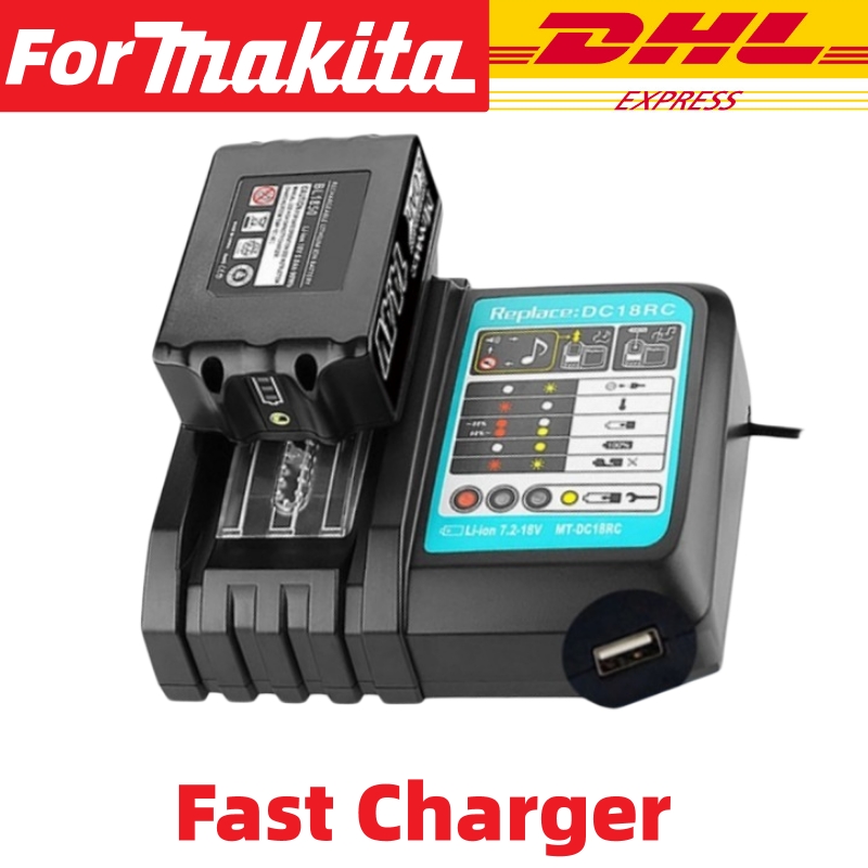 For Makita 100% Genuine 18V 6.0Ah/5.0Ah Li-ion Battery BL1860B BL1830 BL1850 BL1860b for Power Tools🔋: plum