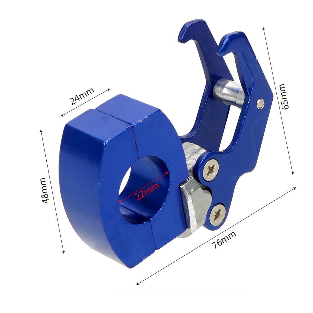 Leepee motorsykkel sykkel krok hjelm klo krok bagasje bag henger bære lett installere oppbevaringspose holder aluminiumslegering