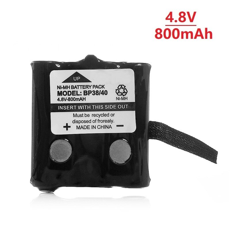 4.8V 700MAH/800MAH NI-MH rechargeable Battery Pack For Uniden BP-38 BP-40 BT-1013 BT-537 FRS-008 BT-1013 GMR FRS Radio batteries: Red