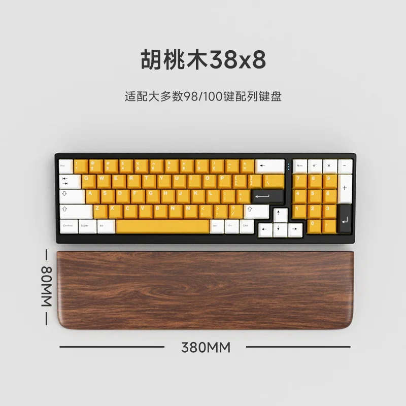 Schwarze Walnuss Tastatur Handa uflage benutzer definierte Holz Handballen auflage ergonomisch für 60% 75% 80% 98/104key mechanische Tastatur Zubehör: Navy Blau