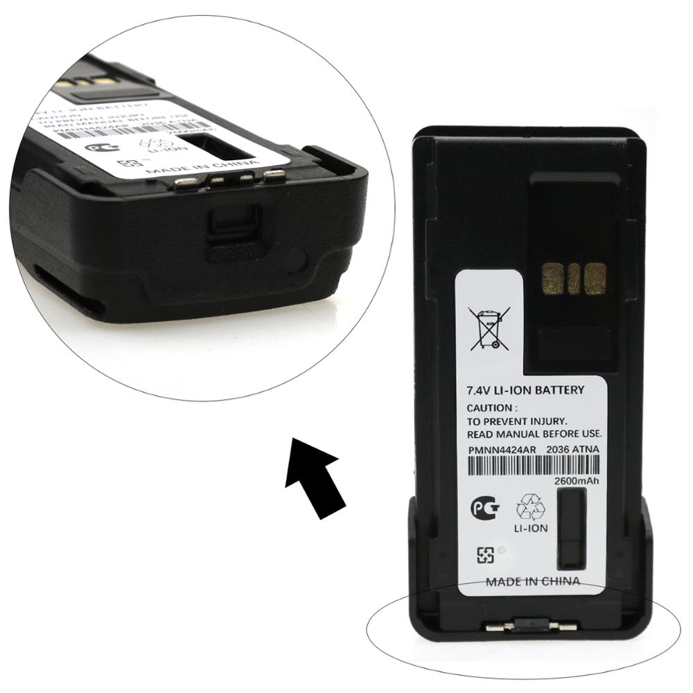 7,4 V 2600mAh PMNN4424AR Li-Ion Batterie für Motorola APX 4000 APX 3000 APX 1000 APX 2000 zwei Weg Radio batterie