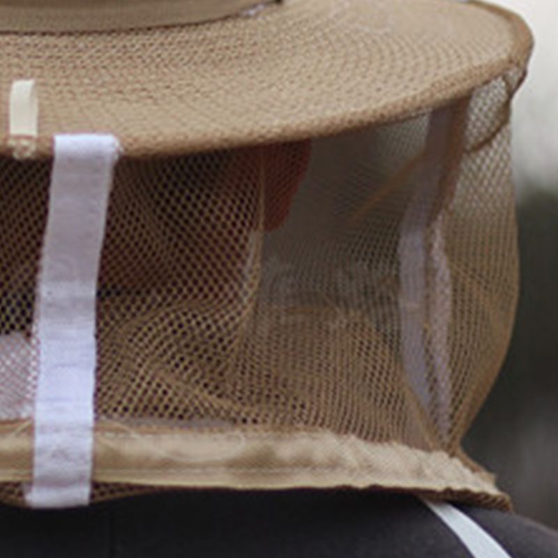 Natuurlijke denim mesh imker hoed sluier beschermend masker  h55a