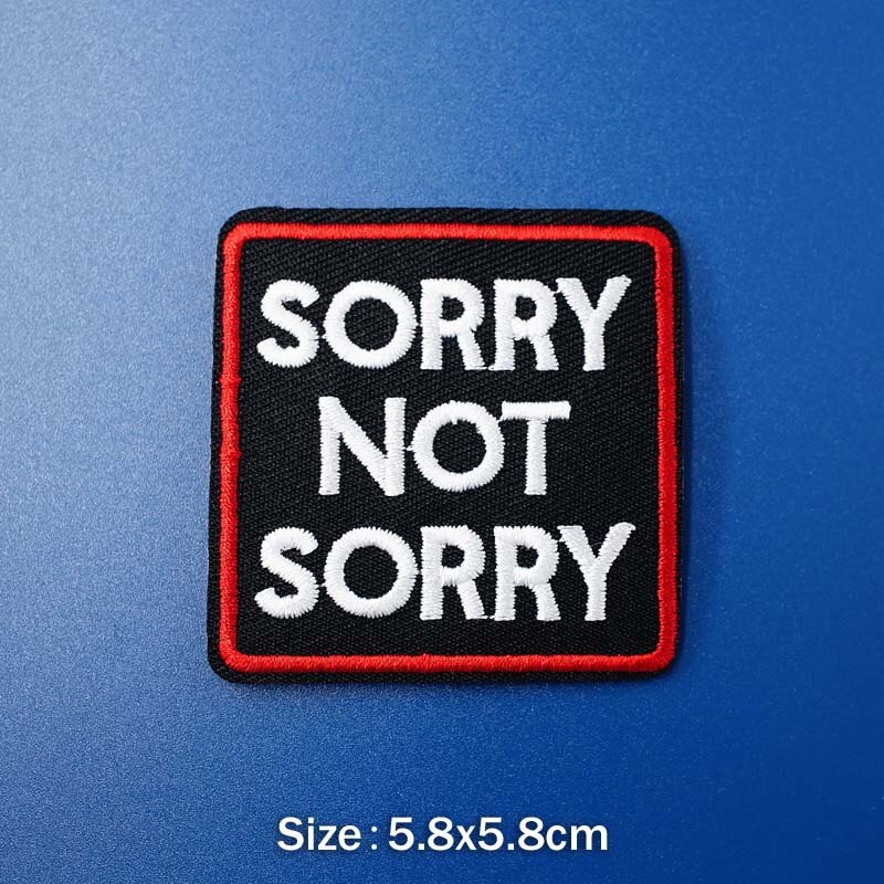 Nope Route 69 Diy Borduurwerk Badge Applique Kleren Strijken Kleding Naaien Levert Decoratieve Badges Ufo Oops: 18