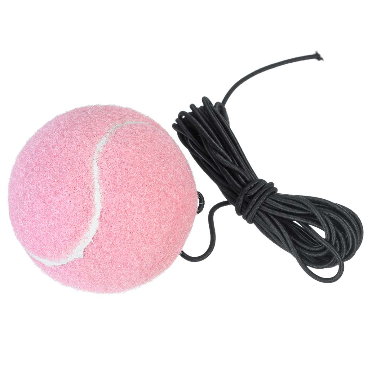 Heavy Duty Tennis Trainer Training Tool With Ball Practice Self-Duty Rebound Partner Sparring Device Baseboard Exercise Sport: Pink ball