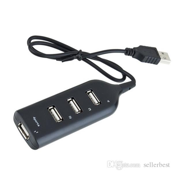 Slim Kleinste Mini 4 Port Usb 2.0 Poorten Snelle High Speed Transfer Rare Usb Hub Voor Laptop Voor Pc