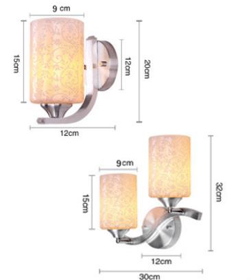 LED modern wall lamp Hotel bedside lamp living room bedroom single-headed double-headed LED corridor lamps