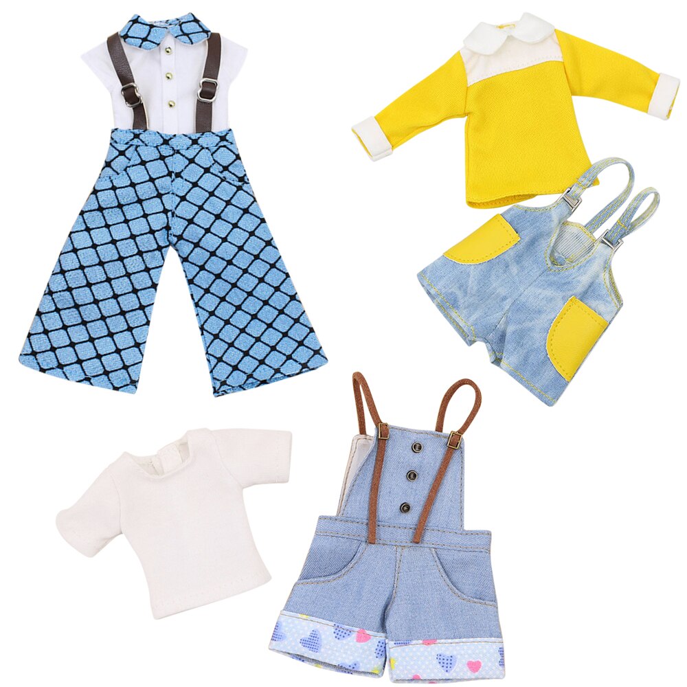 Dbs 1/6 blyth dukke isete dbs ledd kropp klær stropper jumpsuit shorts uformell stil