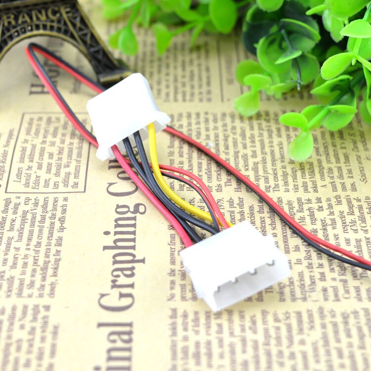 NANILUO Beste stille rustige 140mm pc case cooling fans 14 cm DC 12 V 4D plug computer koelers 14025 fan 2Pin: 4D plug