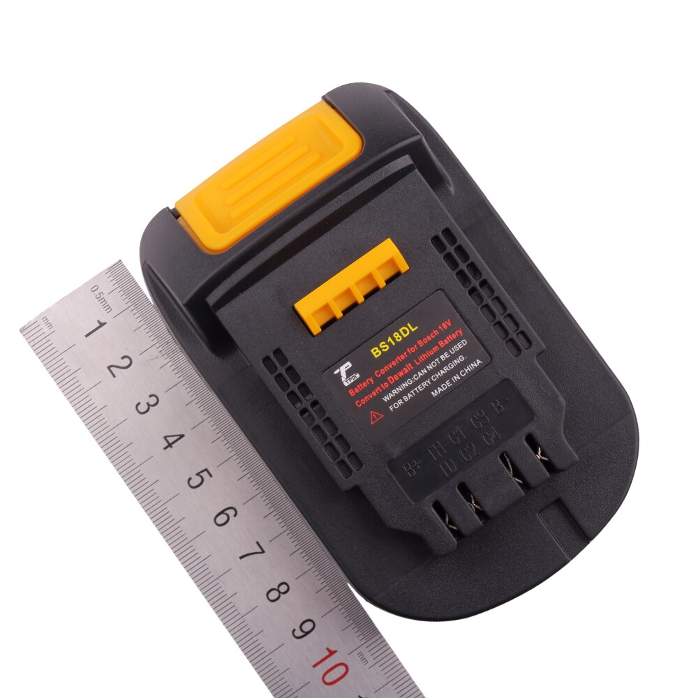 Bs18dl batteri adapter til bosch 18v batteri brug til dewalt 18v/20v li-ion batteri elværktøj 4- pin konverter