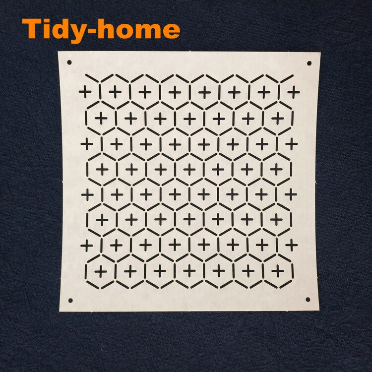Classic Sashiko Template Cross Tortoiseshell Drawing Template Soft Templates Sashiko Accessories: Default Title