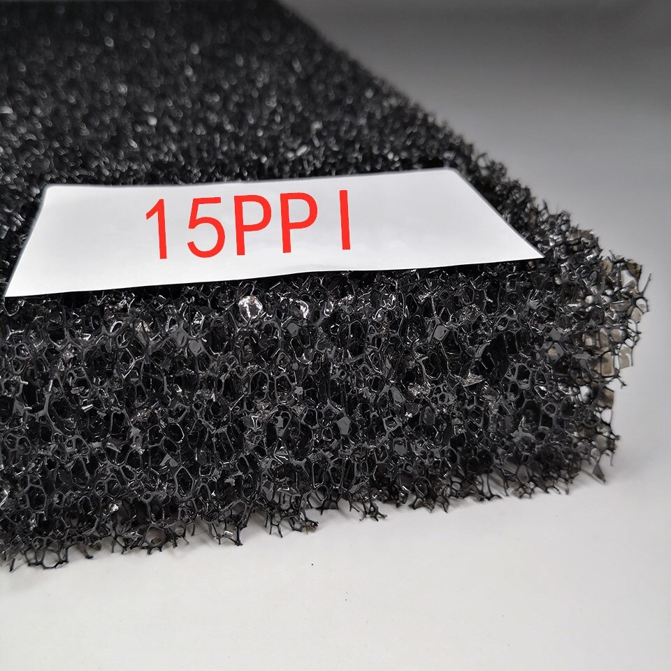 Aquarium Filter Bio. Sponge S/M/L/XL Biochemical Cotton Fish Tank Pond Foam Sponge Filter Black Multiple Size: XL pore (15ppi) / 50x25x2cm