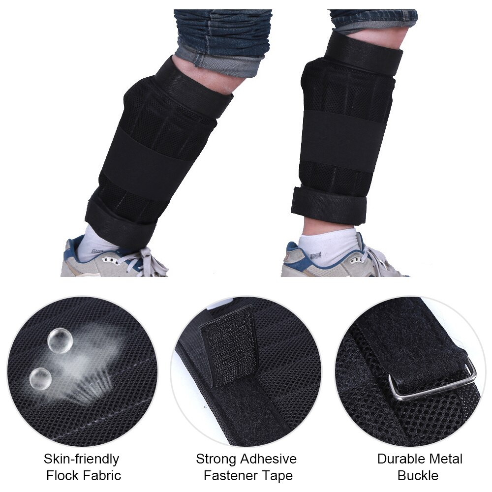 Paquete de entrenamiento de peso y pierna ajustable, envolturas de carga de peso, entrenamiento de fuerza de 1kg/2kg/3kg, 2 paquetes