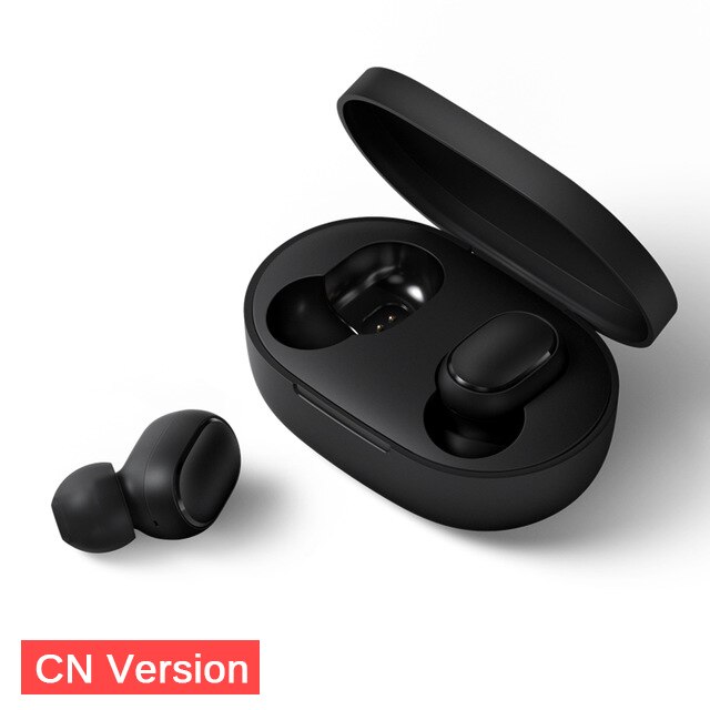 Nyeste xiaomi redmi airdots s trådløs bluetooth 5.0 tws øretelefon headset med mikrofon håndfri ørepropper ai kontrol: Redmi airdots s