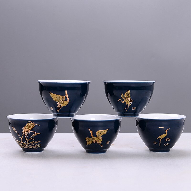 Celadon Tea Cup Single Cup Ji Blue Glaze Master Cup Ceramic Small Cup Customization