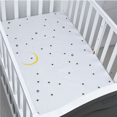 Sábana ajustable para bebé de 130x70 cm, Sábana 100% de algodón textil para el hogar, cubre sábanas, Protector de colchón, sábana para cuna, juego de cama para bebé: Amarillo