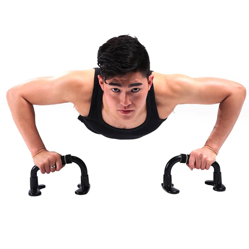 Barra de Metal de realce antideslizante, manijas de equipo de entrenamiento en casa, soporte Universal de realce con forma de I para hombres y mujeres