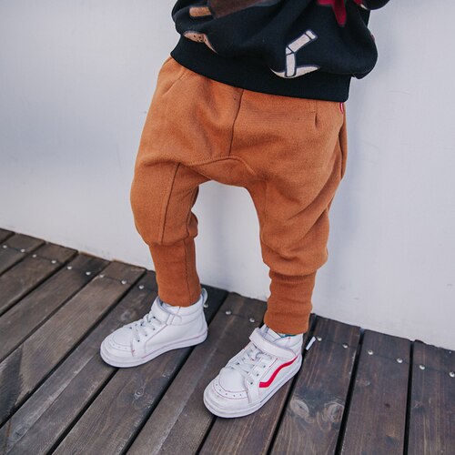 Boys Thickened kua ku Children Winter Casual Pants Children Western Style Trousers Kids Baby Warm Sweatpants: 8