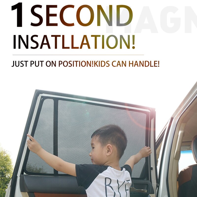 Voor Land Cruiser Crown Auto Gordijn Zwart Magnetische Auto Side Window Zonneschermen Mesh Schaduw Blind