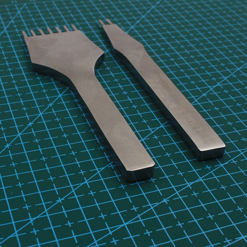 Herramienta de punzonado para manualidades de cuero, punzón, herramienta de costura de cuero, cincel de agujero circular de 3mm / 4mm / 5mm