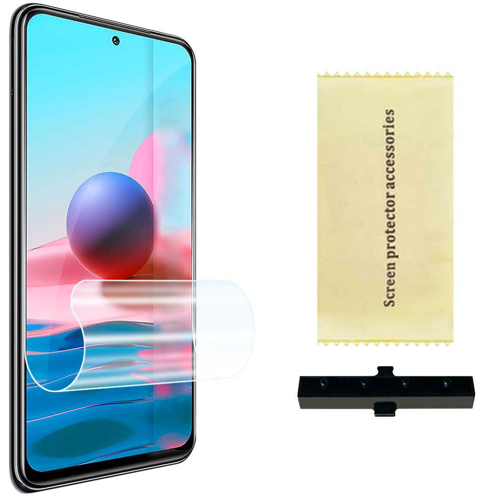 Screen Protector Hydrogel Compatibel Met Xiaomi Redmi Note 10/10S Volledige Cover Beschermende Film Self Healing Anti Scratch