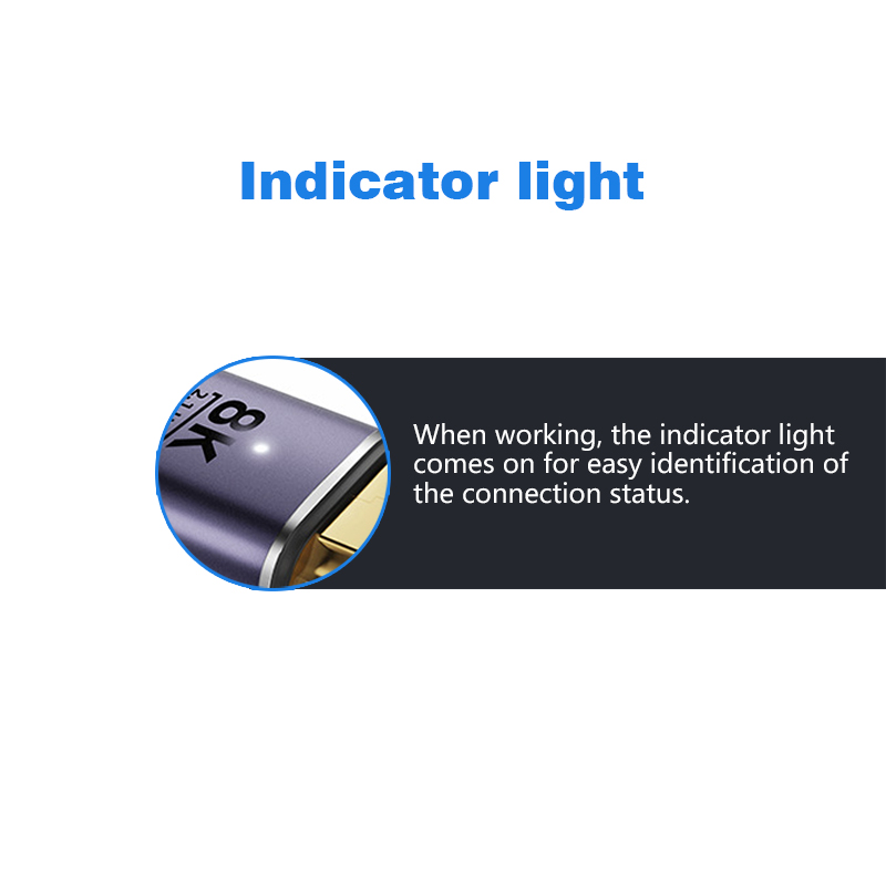 Nnbili hdmi 2.1 kabeladapter han-til-hun konverter splitter understøtter 4k @ 120hz 8k @ 60hz lige hdmi-kompatibel forlænger pc
