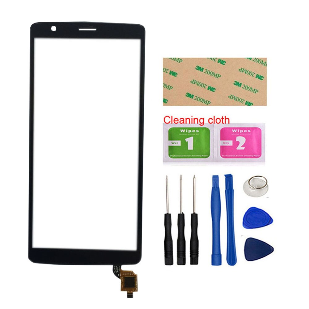 Pantalla táctil de cristal para Blackview A20, Sensor de Digitalizador de Panel táctil para Blackview A20 Pro, pantalla táctil, herramientas móviles: Black With Tools
